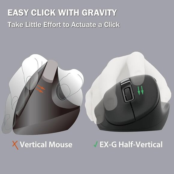 Elecom EX-G Pro Ergonomic Bluetooth Mouse (Black) - Picture 8 of 13